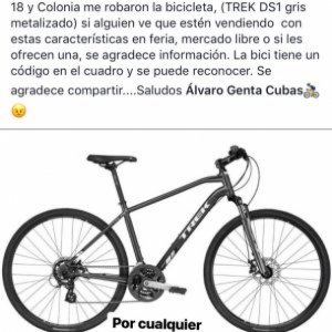 Bici robada trek Ds1